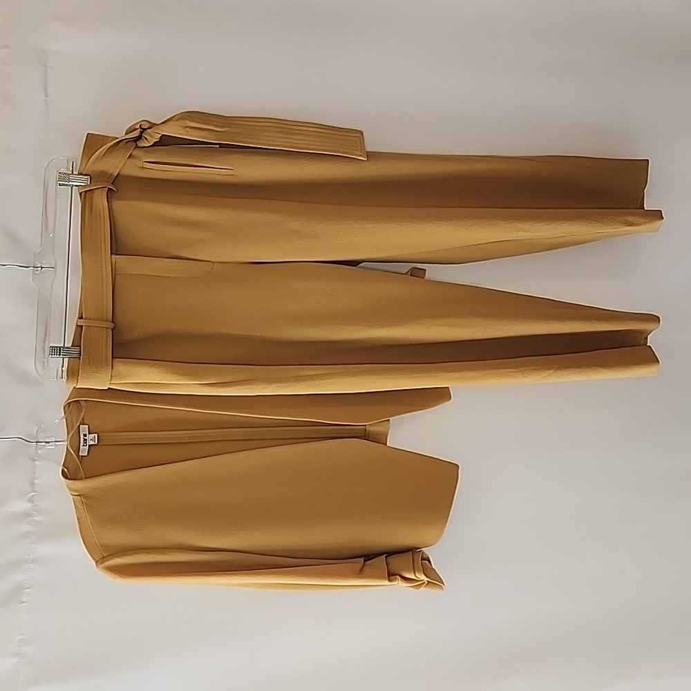 BAR III | Mustard Yellow Tie Waisted Suit  Trousers - Picture 4 of 6